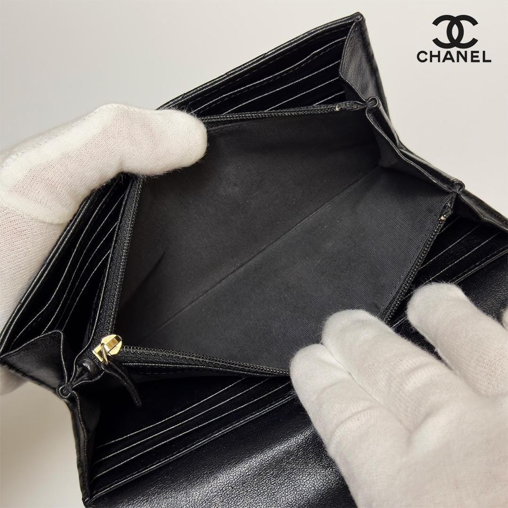 Authentic CHANEL 19 DIX-NEUF Flap Long Wallet