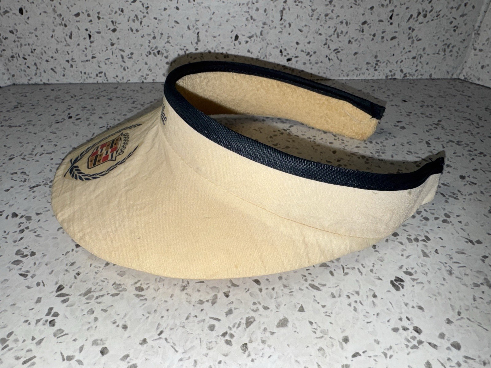 Vintage Cadillac Head Visor Hat with Attached Cadillac Sunglasses