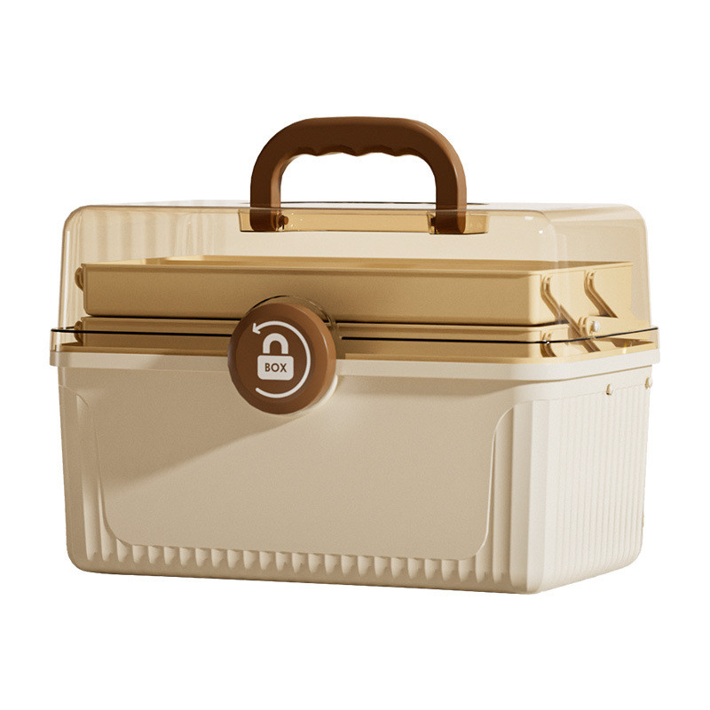 3 Tier Medicine Organizer Box Portable First Aid Kit Medicine Storage