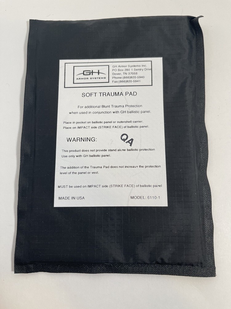 GH Armor Systems Soft Trauma Pad 8x6
