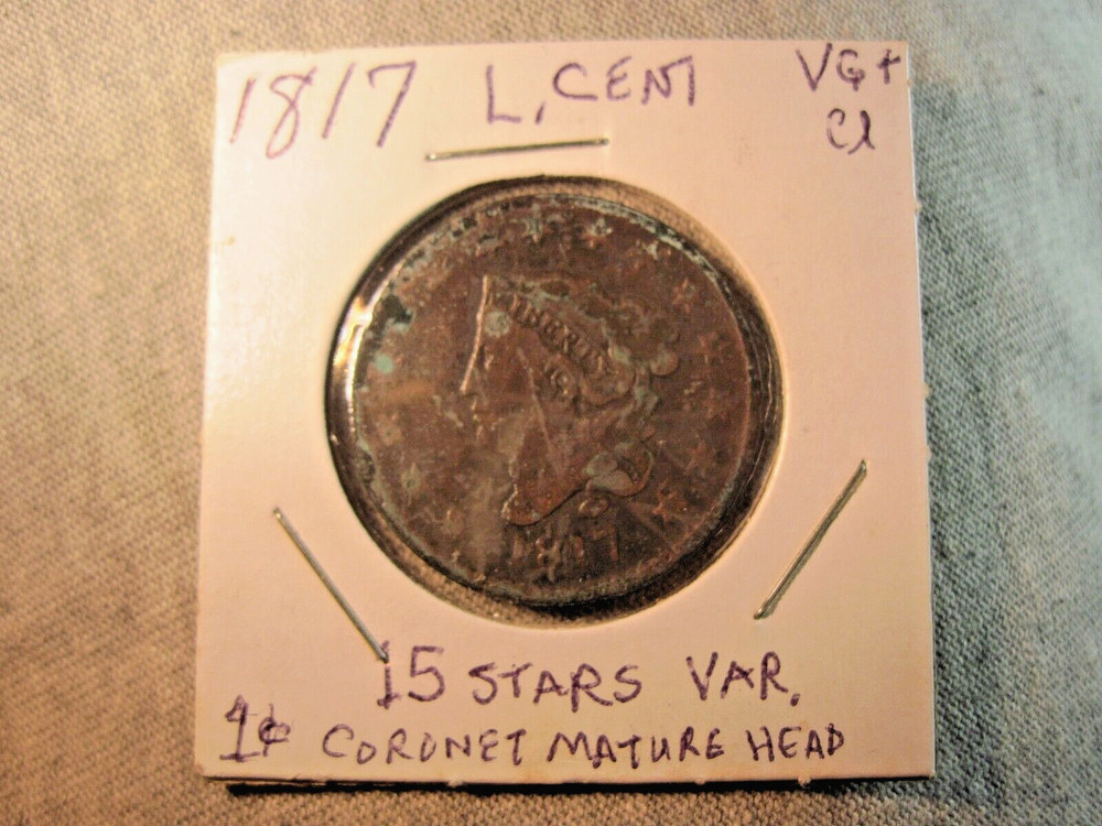1817 Large Cent 15 stars variety