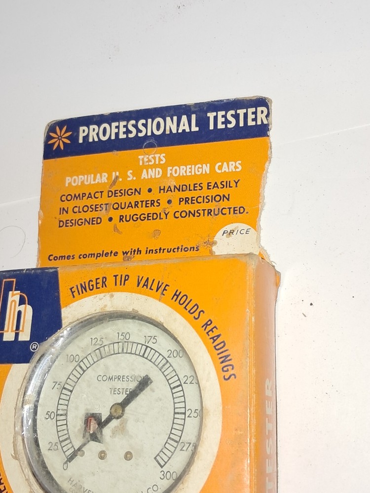 Hanson Model No.5 Compression Tester In Original Box & Paperwork (t)