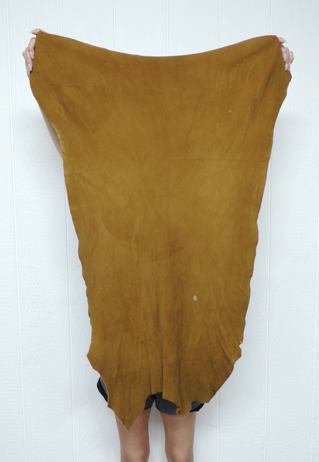 TOBACCO DEERSKIN Leather Hide for Native Craft Buckskin Pelts Fabric Skins