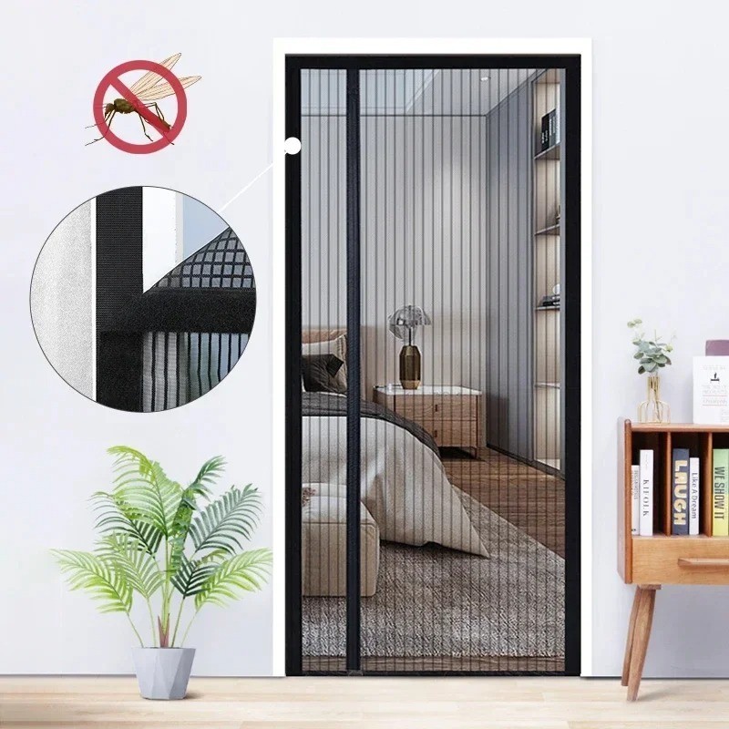 Self-Closing Magnetic Insect Screen Invisible Door Curtain Home