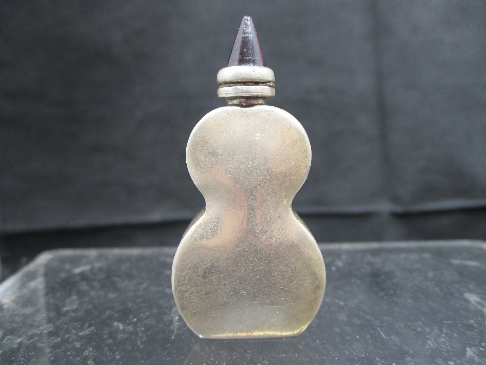 VIntage ORMEX Sterling Silver Scent - Perfume Bottle W/ Daiber Violin Shape