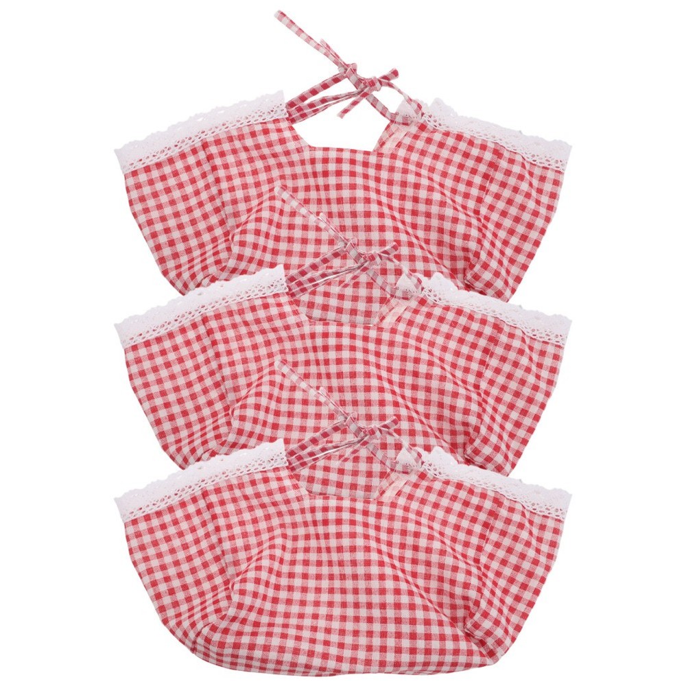 3 Pcs Rattan Storage Basket Cloth Cover Easter Liner Inserts Liners