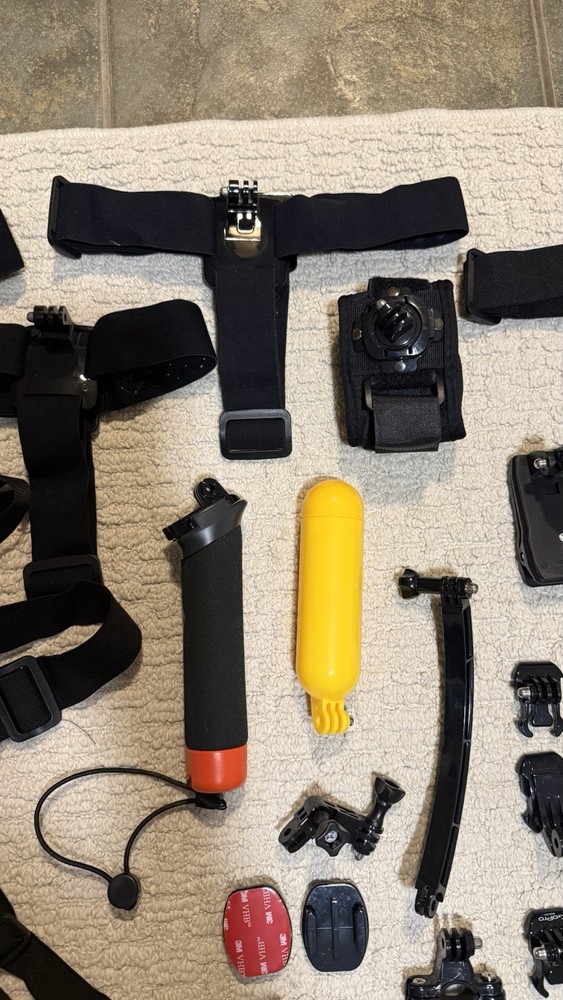 GoPro Accessory Bundle with Mounts, Straps, Floating Handle, Case, Tripod