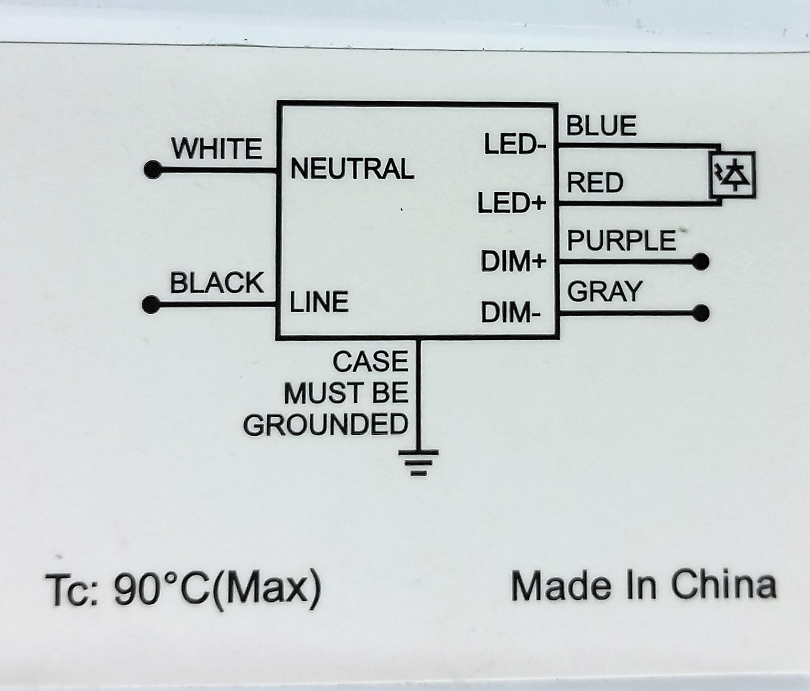 MSPI-DIM70W12S-1750 Dimmable LED Driver for 70W Wall Pack or Light Fixture