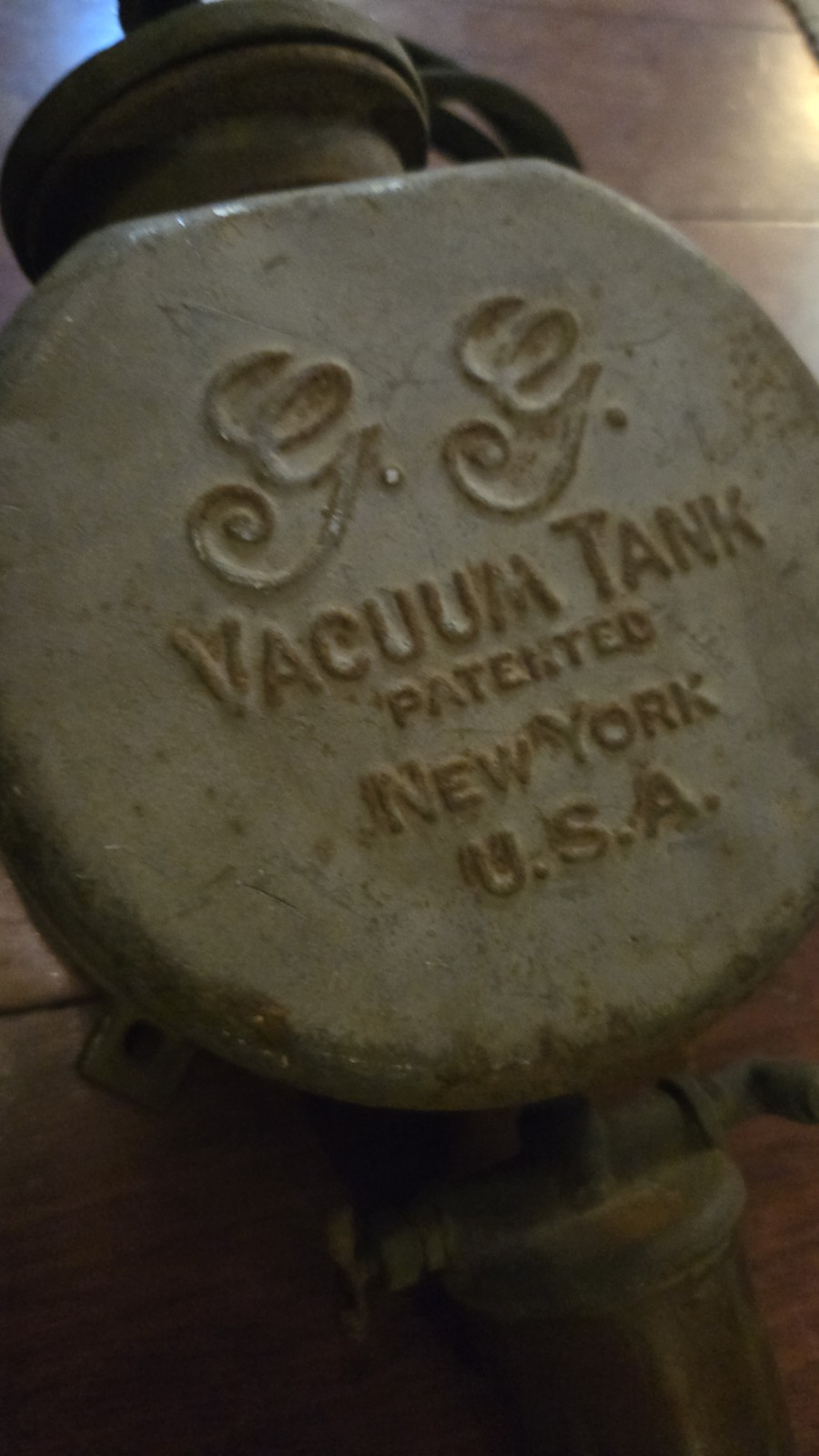 Vintage GE Vacuum Tank Patented Industrial Steampunk Decor New York USA