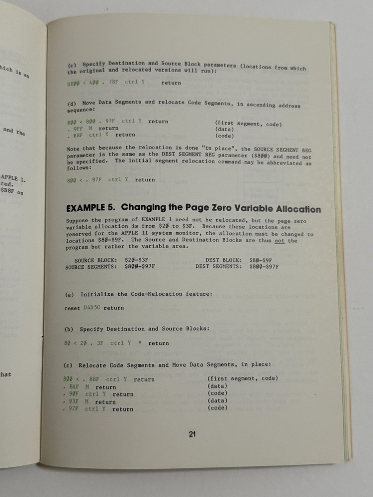 Apple Programmer's Aid #1 Utility Programs Manual - 1978