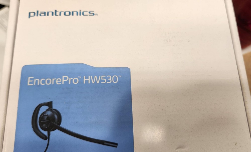 PLANTRONICS ENCOREPRO HW530 BLACK EAR-HOOK HEADSET  Used