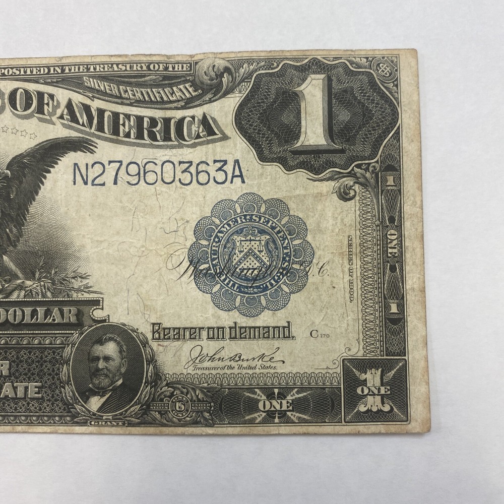 1899 1 black eagle silver certificate