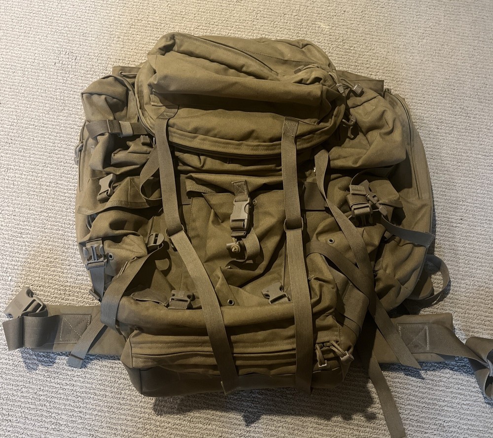 BlackHawk SOF Ruck Kit w/ Frame & Pads Coyote Tan 60SOFKDE Enhanced ALICE EUC