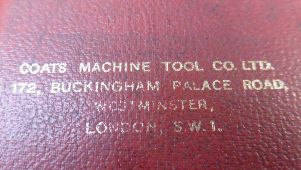 Coats Machine Tool Co. Ltd Comaco Rubber Tester
