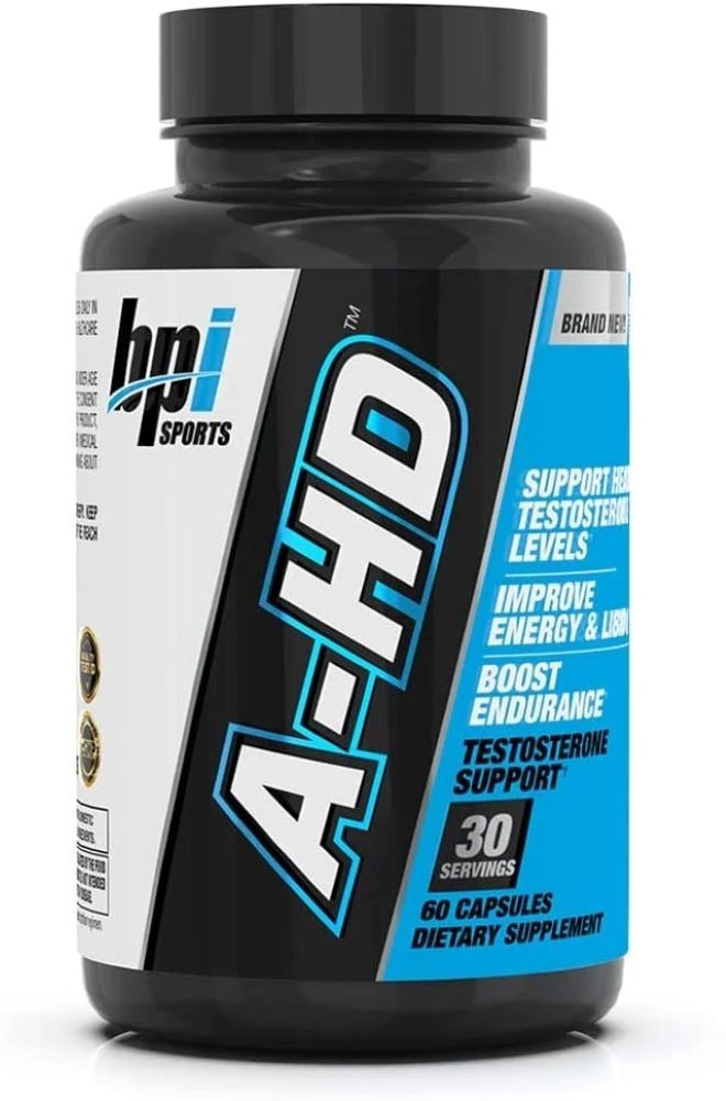 BPI Sports A-HD Elite + Solid + A-HD 30 Caps each Boost Testosterone Support