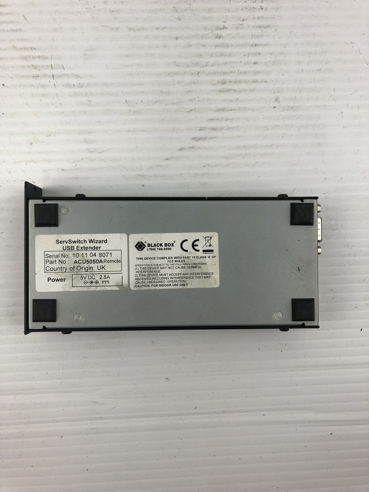 Black Box ACU5050A ServSwitch Wizard USB Extender Remote