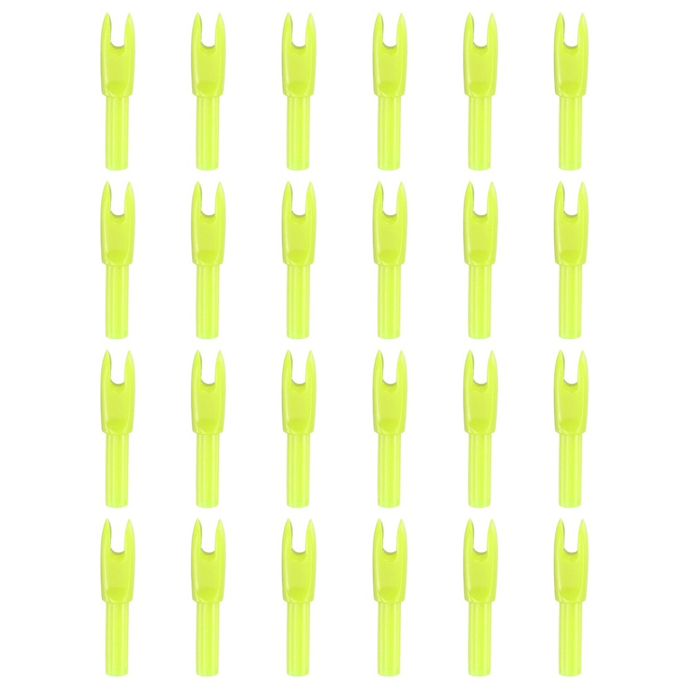 Archery Arrows Nocks 24 Pack Yellow - for (Compound/Recurve Bow)