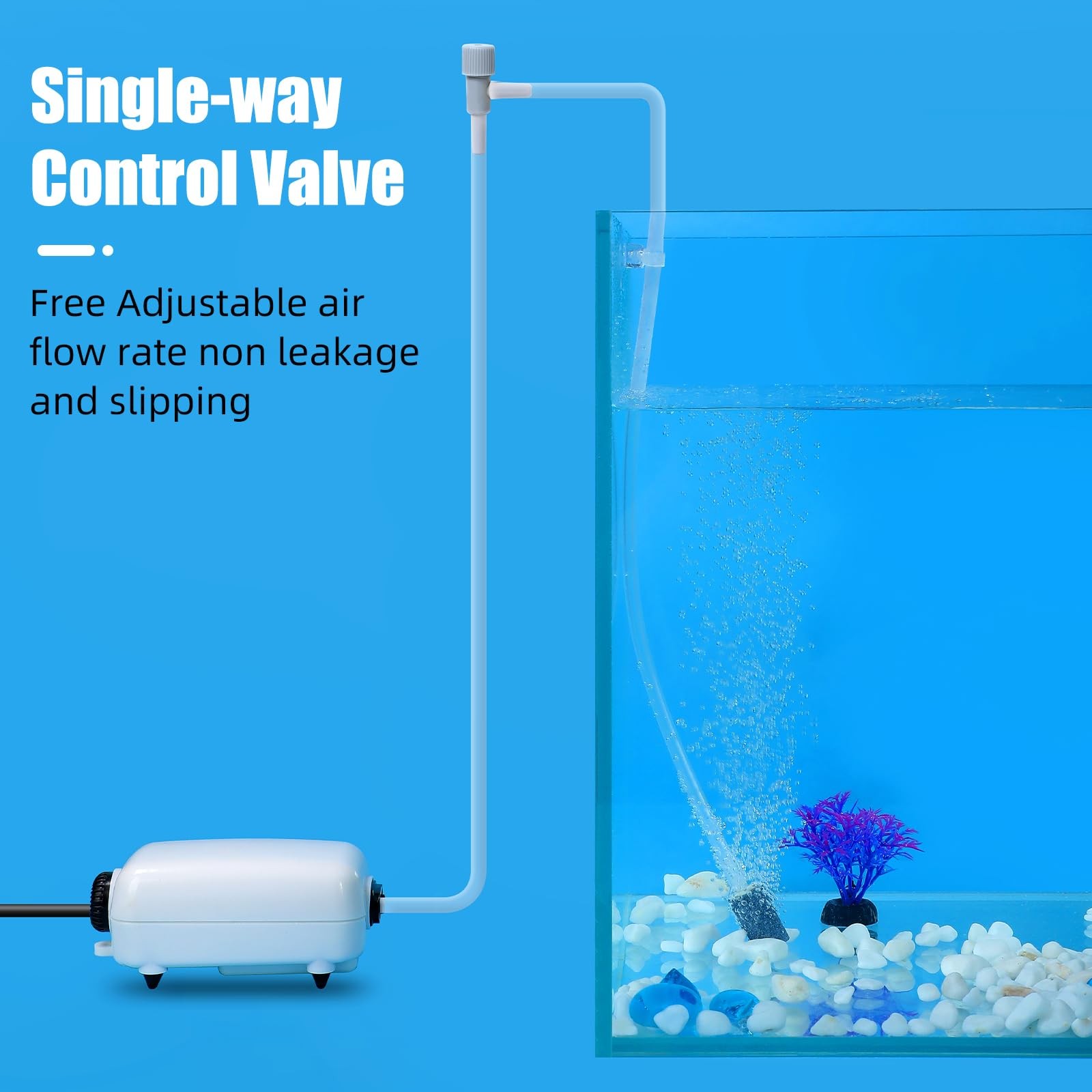 Aquarium Control Valve 20PCS,Fish Tank 2 way Valves for 3/16" Airline Tubing,...