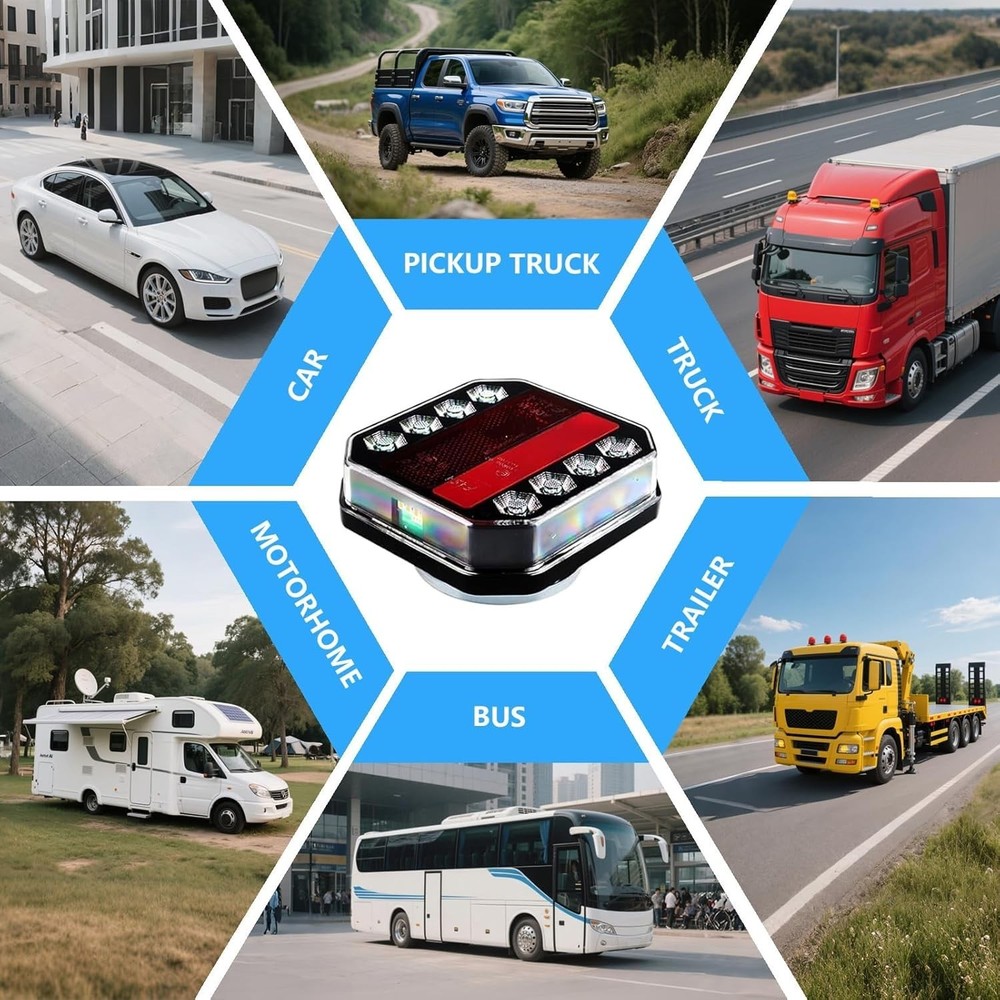 Upgraded Version Wireless Trailer Lights Magnetic Bluetooth Trailer Lights