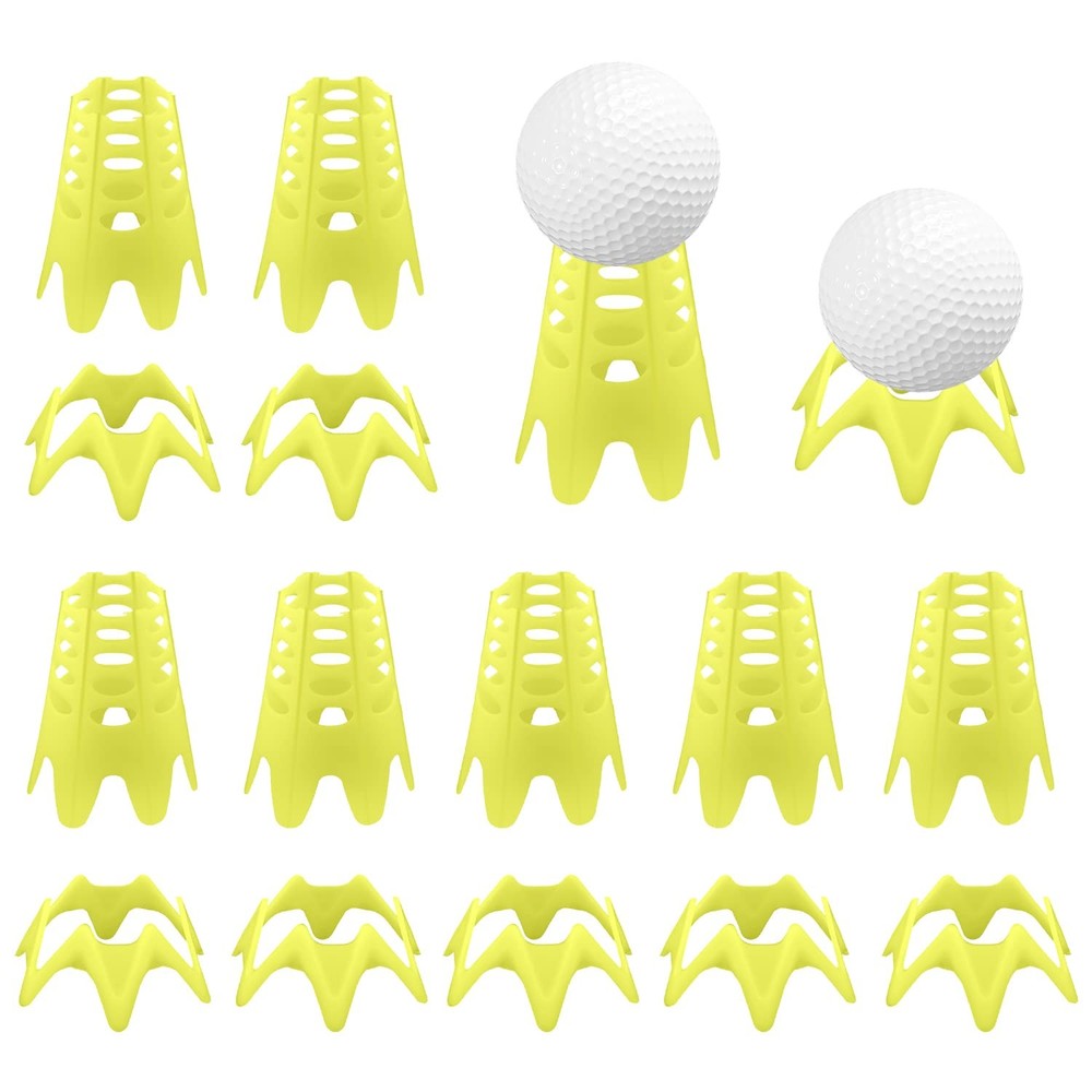 AIEX 20pcs Golf Tees, Plastic Simulator Tees Practice Training Mat...