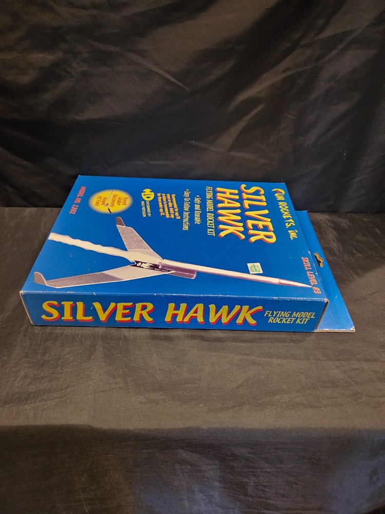 Fun Rockets Inc Silver Hawk Flying Model Rocket Kit Skill Level #3 Model 1202