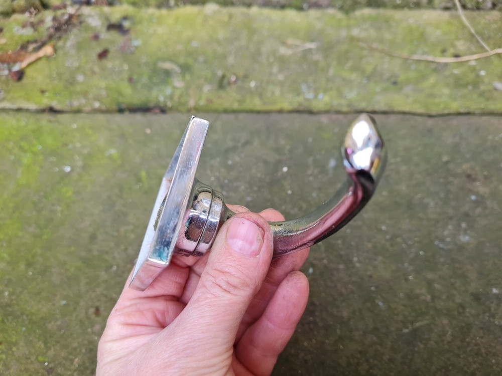 One Single old chrome vintage door handle Lever