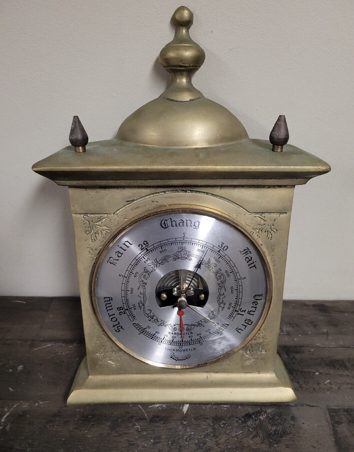 Vintage Daymaster Solid Brass Barometer Very Nice!