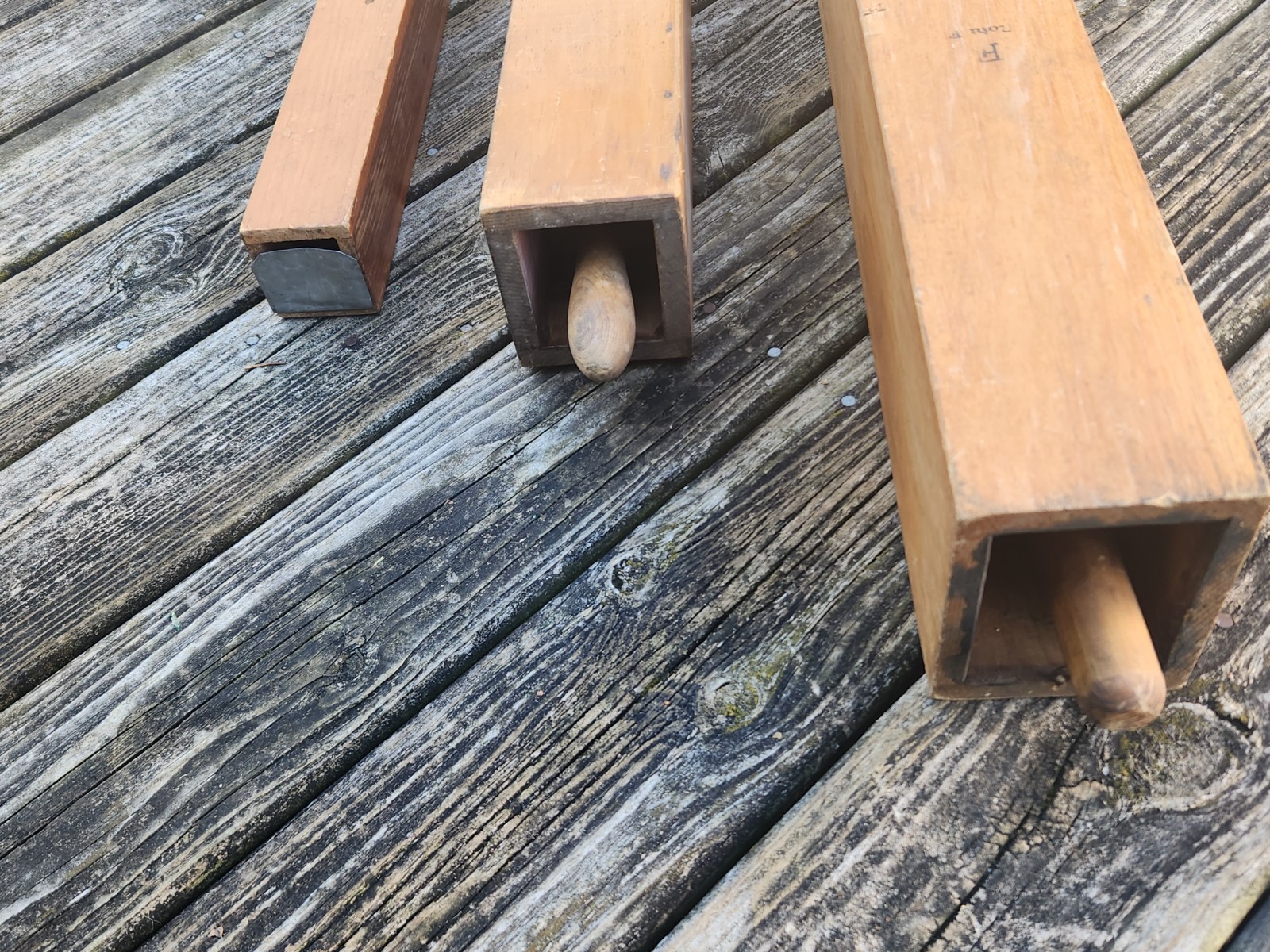 Pipe Organ Wood Flute Large Repurpose Decor Vintage Lot 3 Steampunk Church Prop