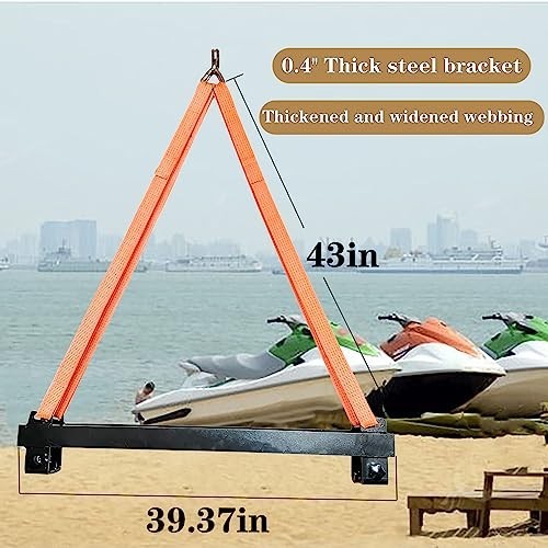 2800lbs Watercraft Lift Sling - Polyester Lifting Straps for PWC & Jet Ski 43