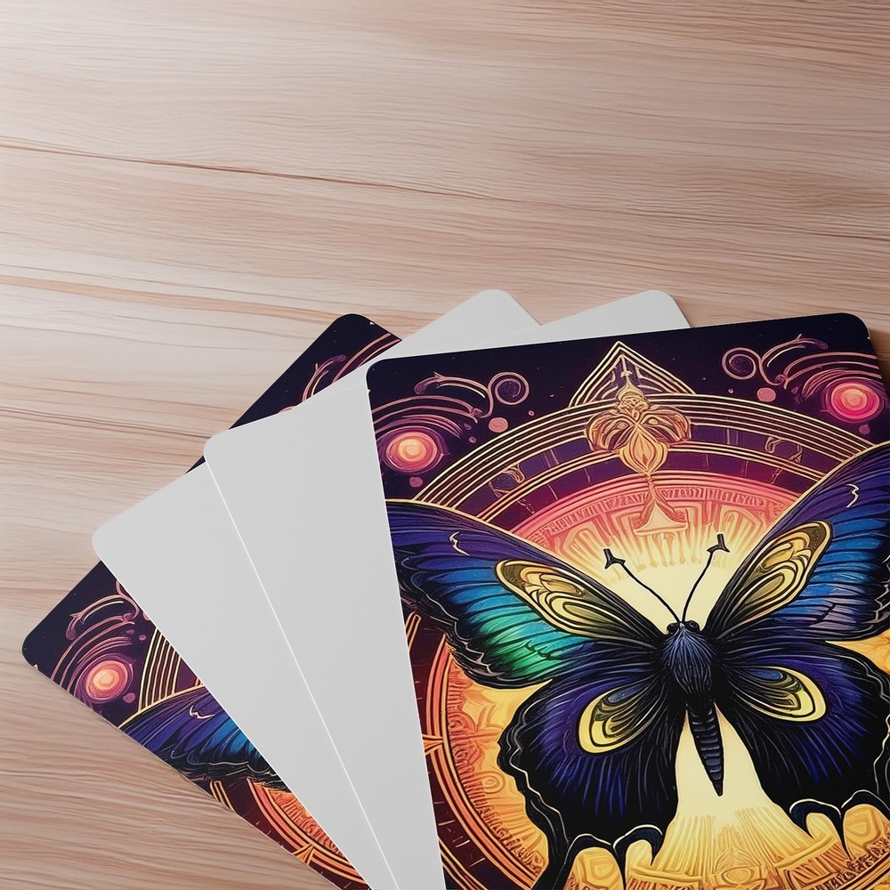 Lunaphora Blank Tarot Cards with Printed Back Design - 1 Deck, Multicolored