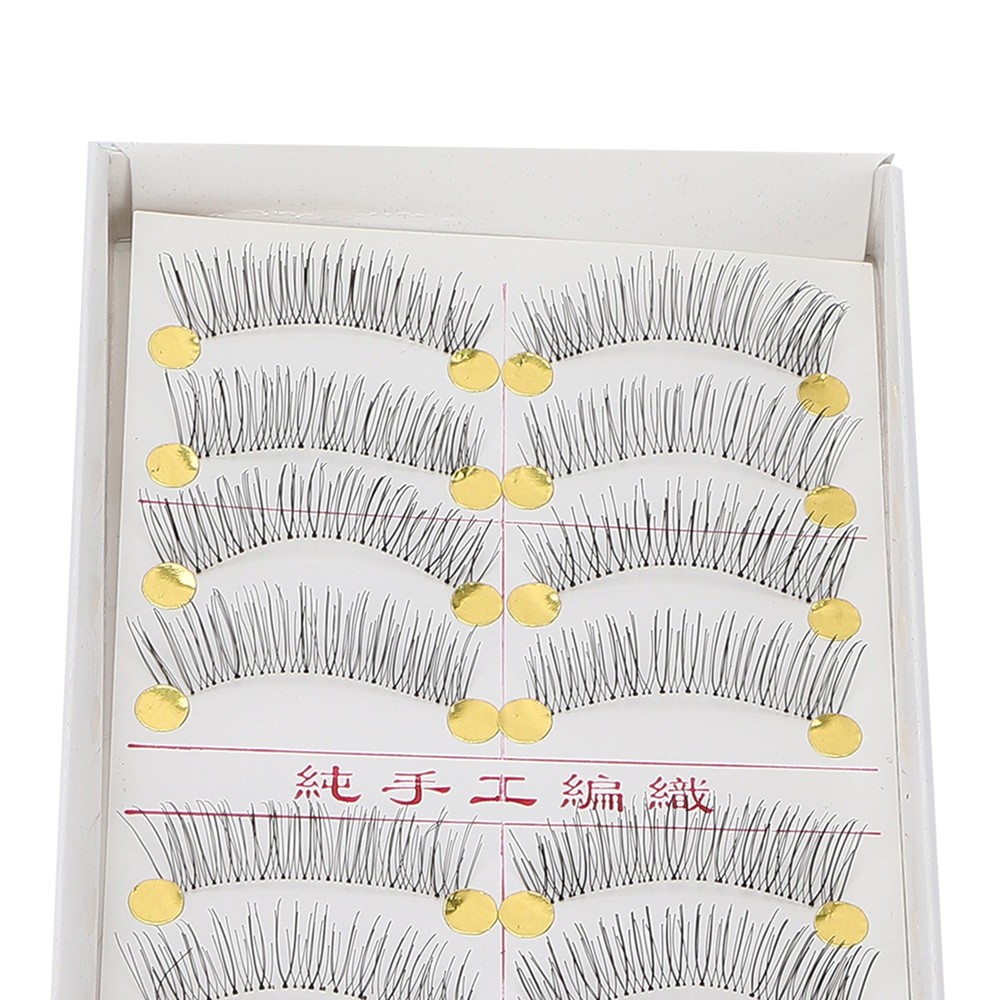 10 Pairs Thick False Eyelashes Natural Look For Makeup