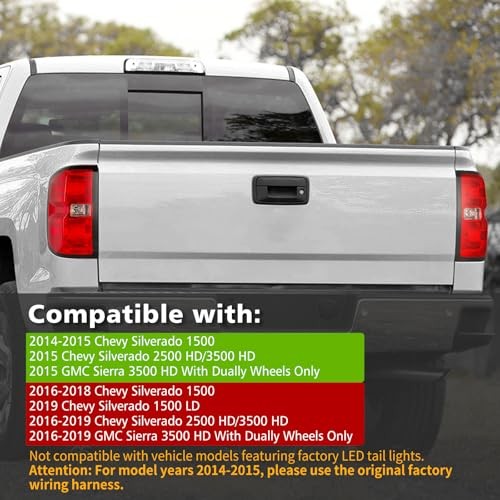 Tail Light Assembly Compatible with 2014-2019 16-19 Passenger and Driver Side