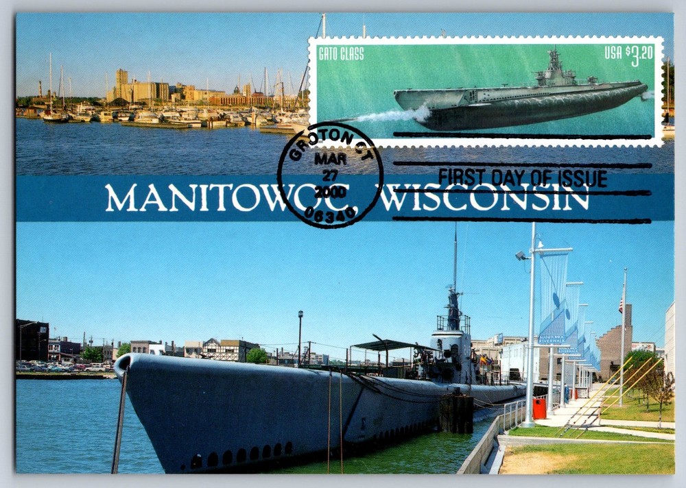 #3377 Submarines Gato Class FDC Maxi Card