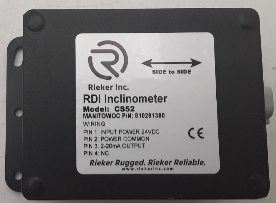 Rieker RDI Inclinometer Model #CS52 P/N: 810291390