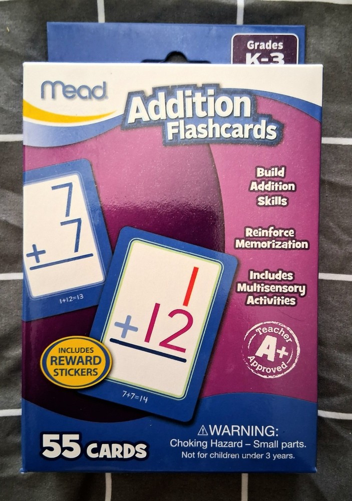 Addition Flashcards Cards by MEAD 63148