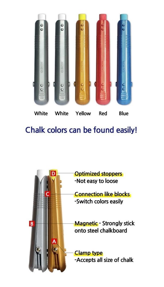 Multi Chalk Holder Pastel Holder 5 pcs Set