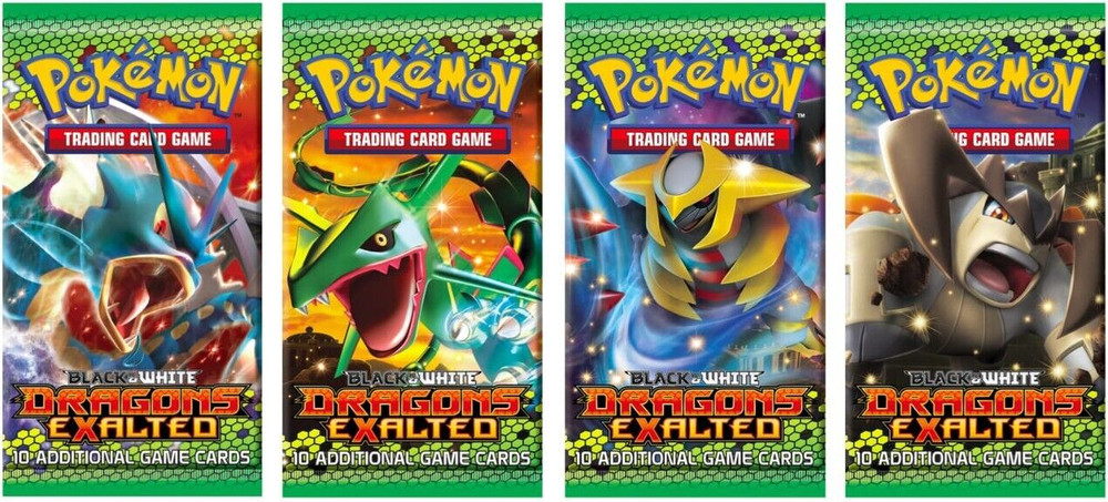 2012 Pokemon Card Game (TCG) - Black & White Dragons Exalted - Empty Pack Sleeve