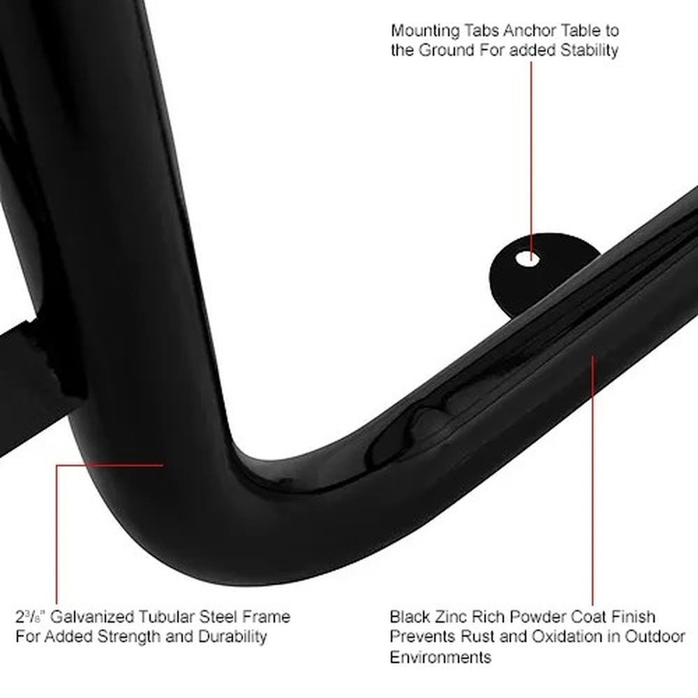 Global Industrial? 6' Rectangular Picnic Table, Expanded Metal, Blue