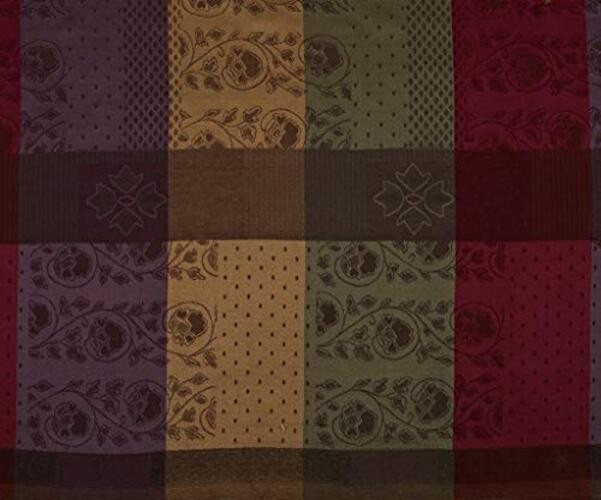 7 Pieces Multi Color Gitano Jacquard Patchwork Comforter Set Size Bedding King