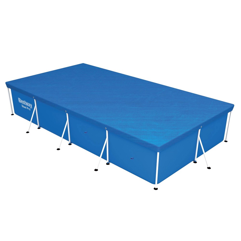Bestway Flowclear Rectangular Above Ground Pool Cover, (Cover Only), 2 Pack