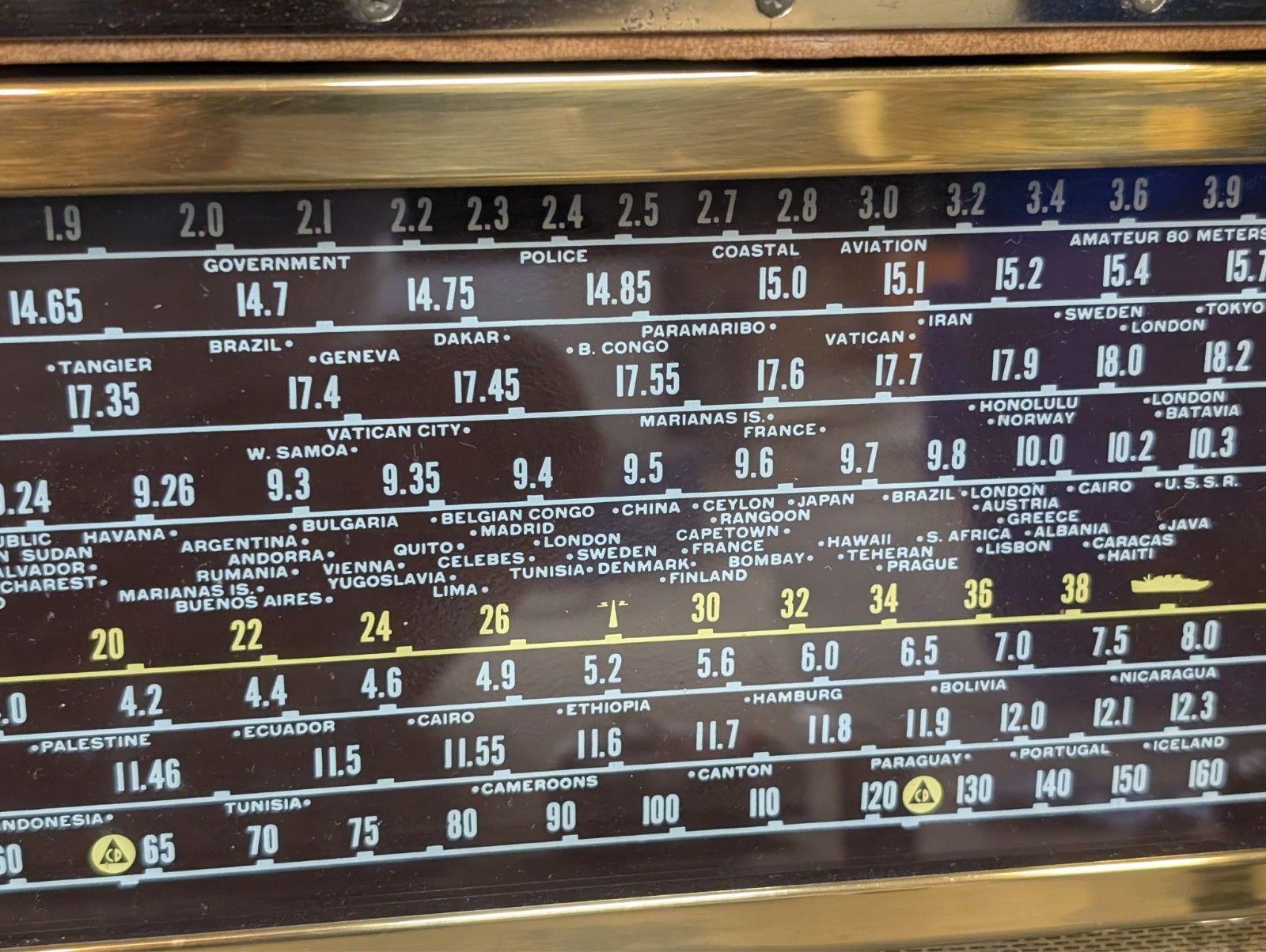 Capehart International 88P66BNL PORTABLE MULTIBAND TUBE RADIO - For Parts