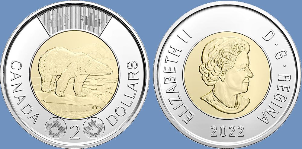 2022 Canada Two Dollar Coin. Mint Condition Toonie UNC $2