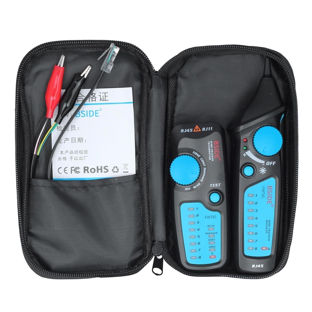 Bside Multifunction Network Cable Finder Tester Tracker RJ45 RJ11 Wire