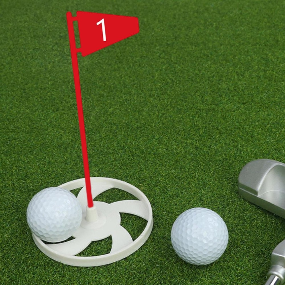 Golf Putting Cup and Flag Practical Golf Hole Cup for Beginner Yard Office