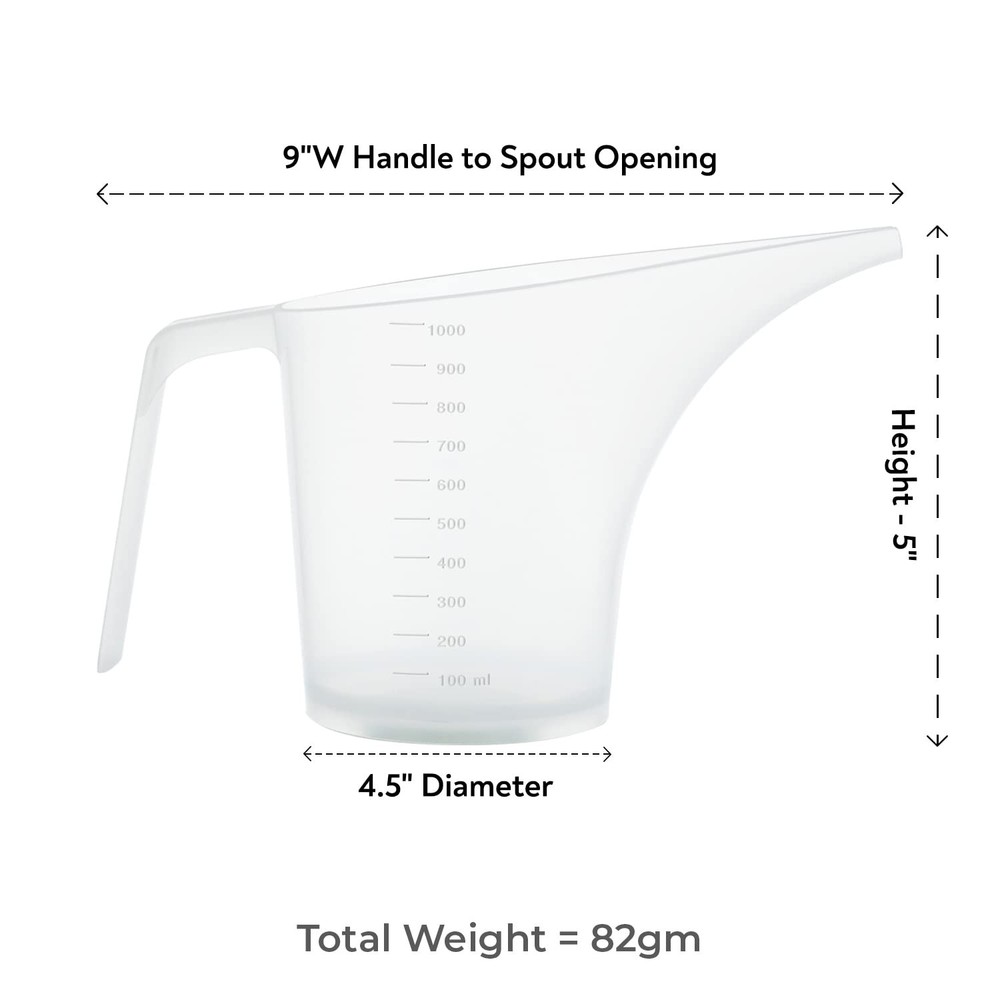 Funnel Pitcher for Soap Making, Large Capacity Easy Pour Container with Long ...