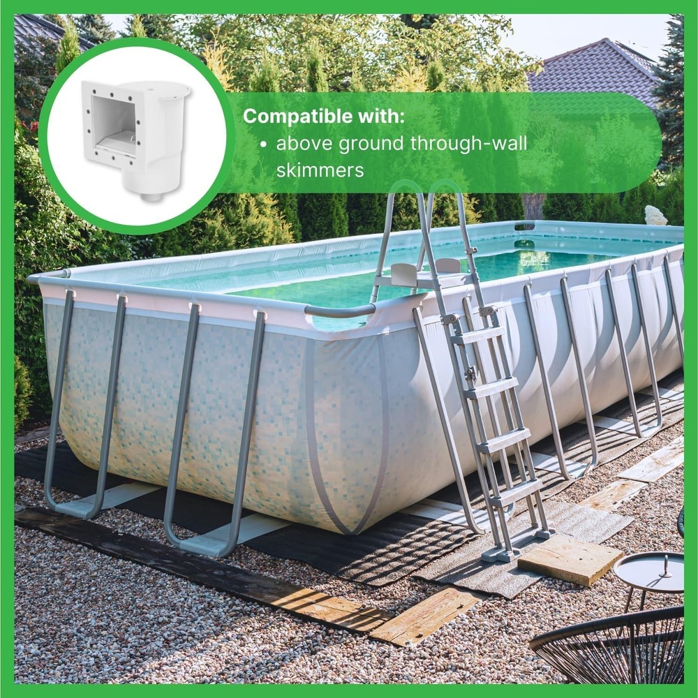 2-Pack Above Ground Pool Skimmer Baskets with Pivot Handle for Easy Maintenance