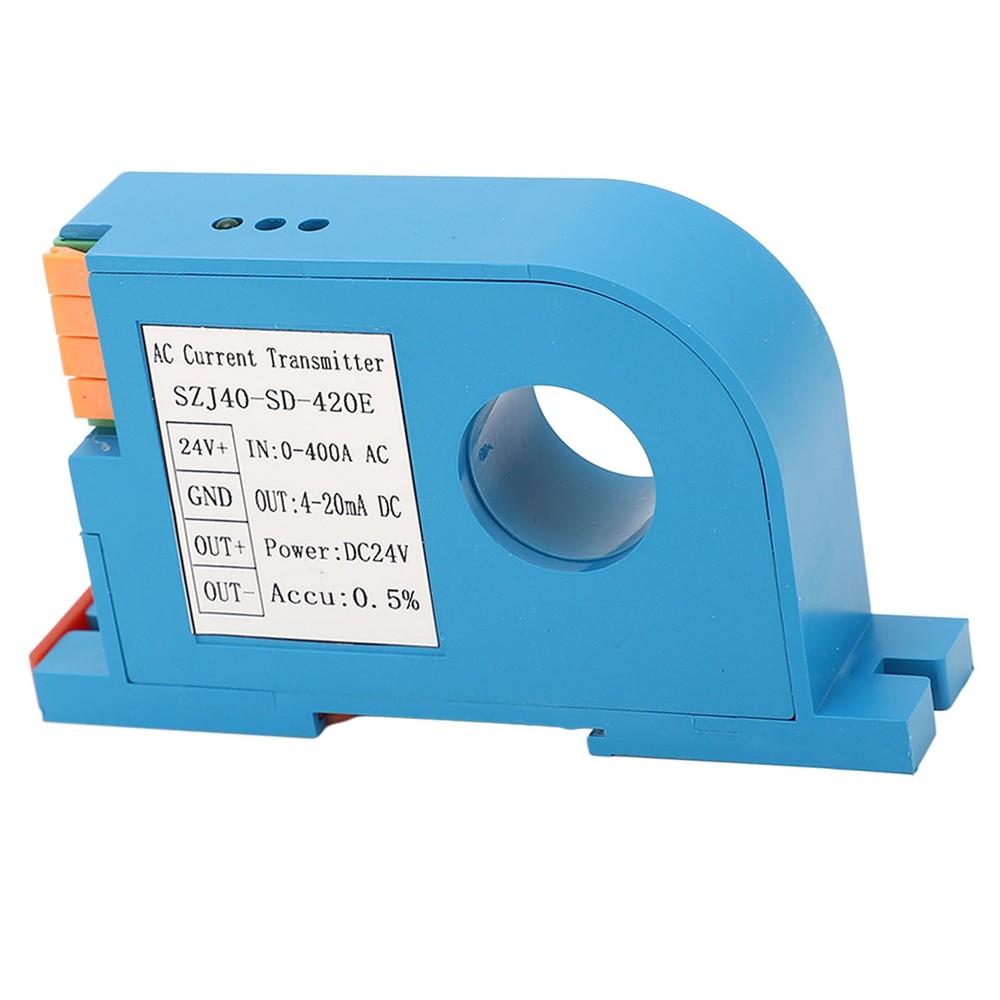 AC Current Transmitter 4‑20mA Output Single Phase AC Current Transducer Sens NEW