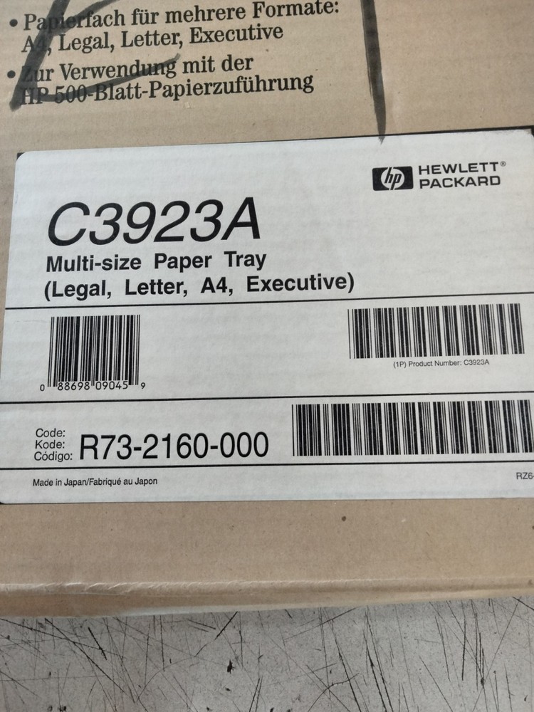 C3923A 500 SHEET PAPER TRAY