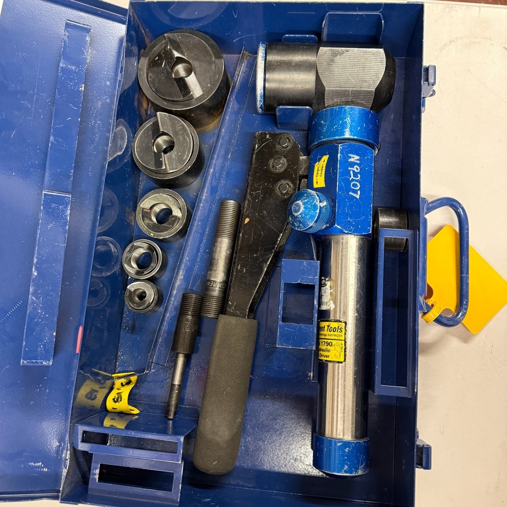 Current Tools Hydraulic Punch Driver Set 179PM w/ 1/2-2" Punches MISSING