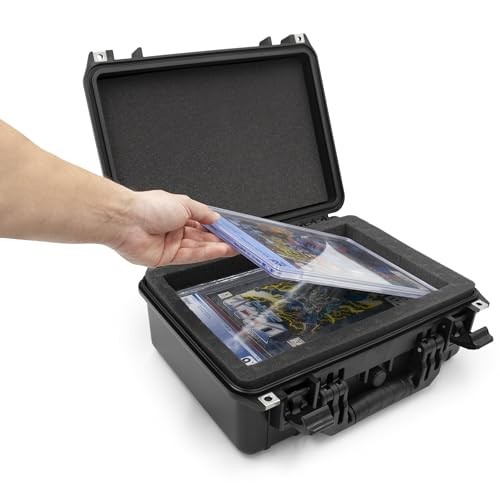 16” Waterproof Comic Book Storage Box – Airtight Customizable Case Protects